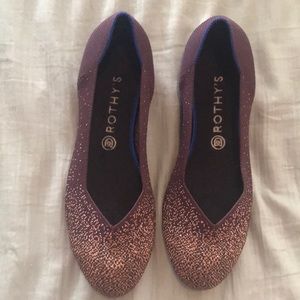 NWOT Rothy’s Eggplant metallic